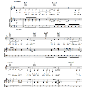 Selena Gomez Hit The Lights Musik Noten - Piano, Vocal & Guitar Chords - 87076-0