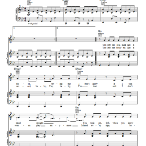 Selena Gomez Middle Of Nowhere Musik Noten - Piano, Vocal & Guitar Chords - 87055-0