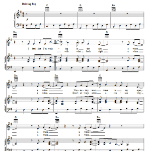 Selena Gomez & The Scene Intuition Musik Noten - Piano, Vocal & Guitar Chords - 79457-0