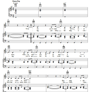 Selena Gomez & The Scene Off The Chain Musik Noten - Piano, Vocal & Guitar Chords - 79459-0