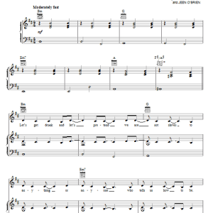 Serena Ryder Blown Like The Wind At Night Musik Noten - Piano, Vocal & Guitar Chords - 73444-0