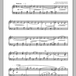 Sergei Rachmaninoff Piano Concerto No. 2, (Third Movement Theme) Musik Noten - Piano Solo - 89096-0