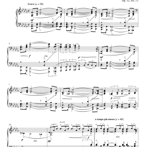 Sergei Rachmaninoff Prelude In D-Flat Major, Op. 32, No. 13 Musik Noten - Piano Solo - 99694-0