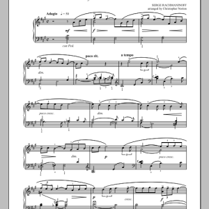Sergei Rachmaninoff Symphony No. 2, (Third Movement Theme) Musik Noten - Piano Solo - 89094-0