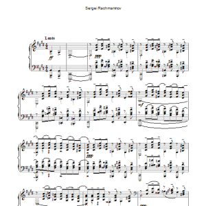 Sergei Rachmaninov Prelude In C# Minor Op.3 No.2 Musik Noten - Piano Solo - 111587-0