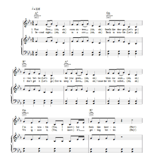 Shakira Did It Again Musik Noten - Piano, Vocal & Guitar Chords - 100521-0