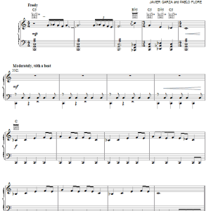 Shakira Eyes Like Yours (Ojos Asi) Musik Noten - Piano, Vocal & Guitar Chords - 53008-0