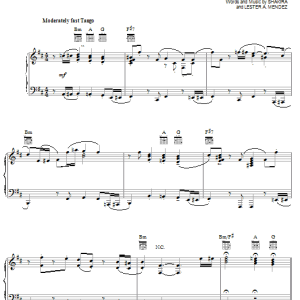 Shakira Objection (Tango) Musik Noten - Piano, Vocal & Guitar Chords - 21602-0