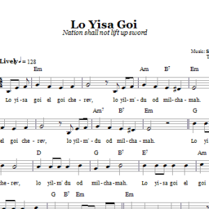 Shalom Altman Lo Yisa Goi (Nation Shall Not Lift Up Sword) Musik Noten - Lead Sheet / Fake Book - 66577-0