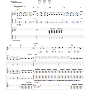 Shinedown Cyanide Sweet Tooth Suicide Musik Noten - Guitar Tab - 67957-0