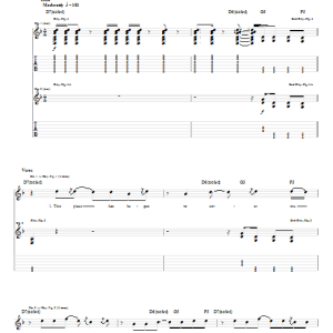 Shinedown Fake Musik Noten - Guitar Tab - 55996-0