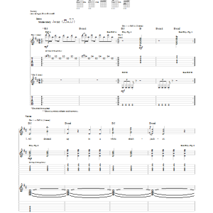 Shinedown I'm Not Alright Musik Noten - Guitar Tab - 89892-0
