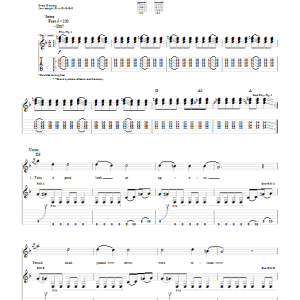 Shinedown Sin With A Grin Musik Noten - Guitar Tab - 67961-0