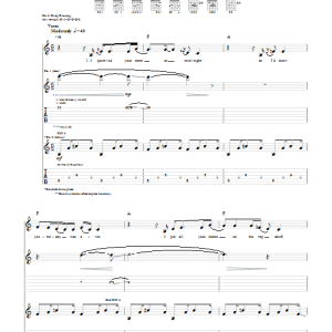 Shinedown The Crow & The Butterfly Musik Noten - Guitar Tab - 67958-0