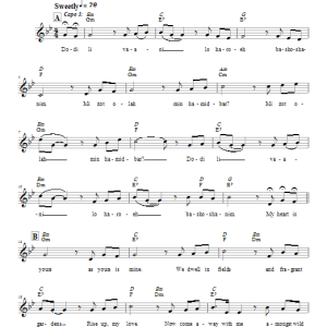 Shir Harmony Dodi Li Musik Noten - Lead Sheet / Fake Book - 65967-0