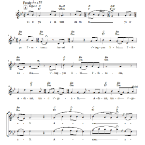 Shir Harmony Yih'yu L'ratzon Musik Noten - Lead Sheet / Fake Book - 66316-0
