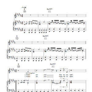 Shirley Bassey Moonraker Musik Noten - Piano, Vocal & Guitar Chords - 123193-0