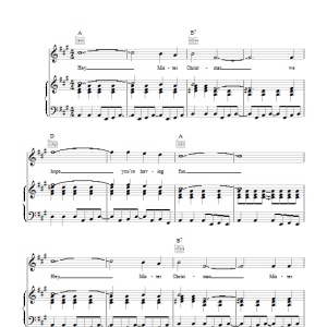 Showaddywaddy Hey Mr. Christmas Musik Noten - Piano, Vocal & Guitar Chords - 103561-0