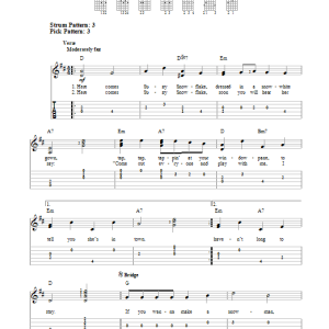 Sid Tepper Suzy Snowflake Musik Noten - Easy Guitar Tab - 91706-0