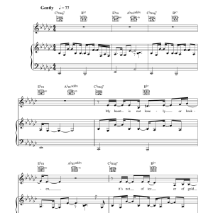Silje Nergaard Be Still My Heart Musik Noten - Piano, Vocal & Guitar Chords - 27590-0