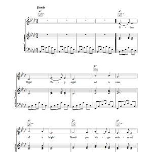Simon & Garfunkel 7 O'Clock News/Silent Night Musik Noten - Piano, Vocal & Guitar Chords - 34361-0