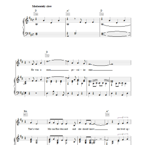 Simon & Garfunkel A Most Peculiar Man Musik Noten - Piano, Vocal & Guitar Chords - 34299-0