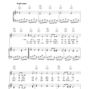 Simon & Garfunkel A Poem On The Underground Wall Musik Noten - Piano, Vocal & Guitar Chords - 34298-0