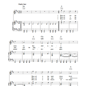 Simon & Garfunkel Blessed Musik Noten - Piano, Vocal & Guitar Chords - 34890-0