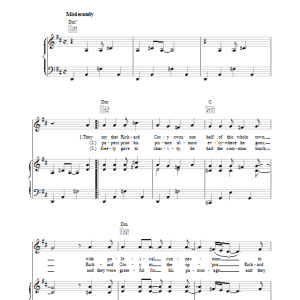 Simon & Garfunkel Richard Cory Musik Noten - Piano, Vocal & Guitar Chords - 34305-0