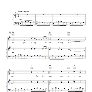 Simon &Garfunkel Scarborough Fair / Canticle Musik Noten - Piano, Vocal & Guitar Chords - 103194-0