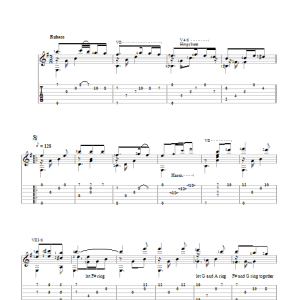 Simon & Garfunkel Scarborough Fair Musik Noten - Solo Guitar - 83611-0