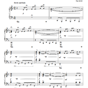 Simon & Garfunkel The Sound Of Silence (in the style of Richard Strauss) Musik Noten - Piano Solo - 94570-0