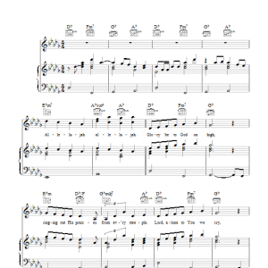 Simon May Glory Be (To God On High) Musik Noten - Piano, Vocal & Guitar Chords - 103894-0