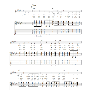 Sleeper Lie Detector Musik Noten - Guitar Tab - 23430-0