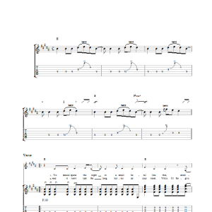 Sleeper Statuesque Musik Noten - Guitar Tab - 23434-0