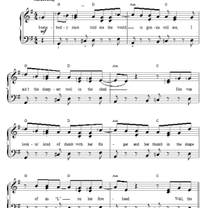 Smash Mouth All Star Musik Noten - Easy Piano - 91255-0