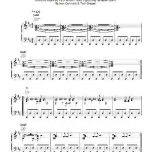 Snow Patrol The Lightning Strike (iii. Daybreak) Musik Noten - Piano, Vocal & Guitar Chords - 44206-0