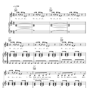 Sophie Ellis-Bextor Get Over You Musik Noten - Piano, Vocal & Guitar Chords - 104202-0
