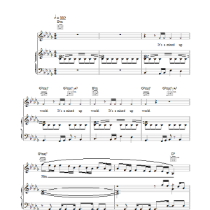 Sophie Ellis-Bextor Mixed Up World Musik Noten - Piano, Vocal & Guitar Chords - 25652-0