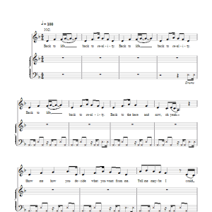 Soul II Soul Back To Life (However Do You Want Me) Musik Noten - Piano, Vocal & Guitar Chords - 100883-0