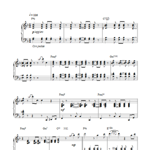 Soundgarden Black Hole Sun (Jazz Version) Musik Noten - Piano Solo - 115010-0