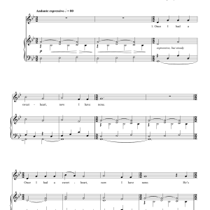 Southern Appalachian Folk Song Once I Had A Sweetheart Musik Noten - Piano, Vocal & Guitar Chords - 21295-0