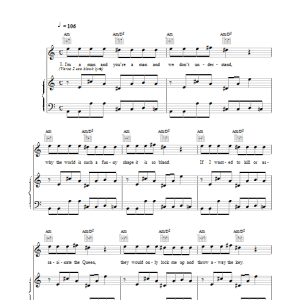 Space No One Understand Musik Noten - Piano, Vocal & Guitar Chords - 17175-0