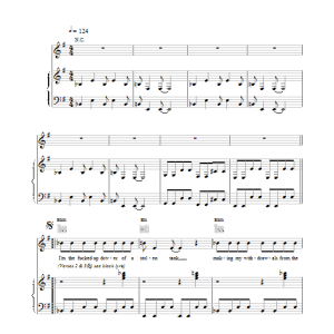 Space Piggies Musik Noten - Piano, Vocal & Guitar Chords - 19037-0