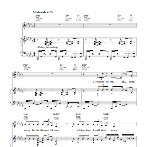 Spandau Ballet Gold Musik Noten - Piano, Vocal & Guitar Chords - 101501-0