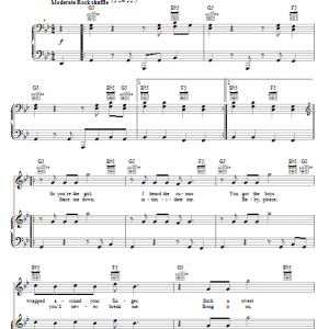 Spectacular! (Movie) Break My Heart Musik Noten - Piano, Vocal & Guitar Chords - 70054-0