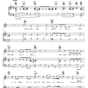 Spectacular! (Movie) For The First Time Musik Noten - Piano, Vocal & Guitar Chords - 70058-0