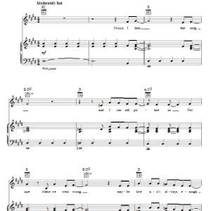 Spectacular! (Movie) Lonely Love Song Musik Noten - Piano, Vocal & Guitar Chords - 70060-0