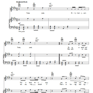 Spectacular! (Movie) Your Own Way Musik Noten - Piano, Vocal & Guitar Chords - 70062-0