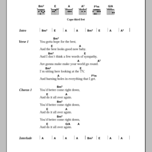Spiritualized Do It All Over Again Musik Noten - Guitar Chords/Lyrics - 101516-0
